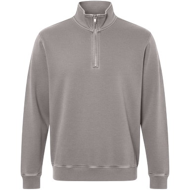 Adult Garment Dye Quarter Zip Grey (GDQZ-100)